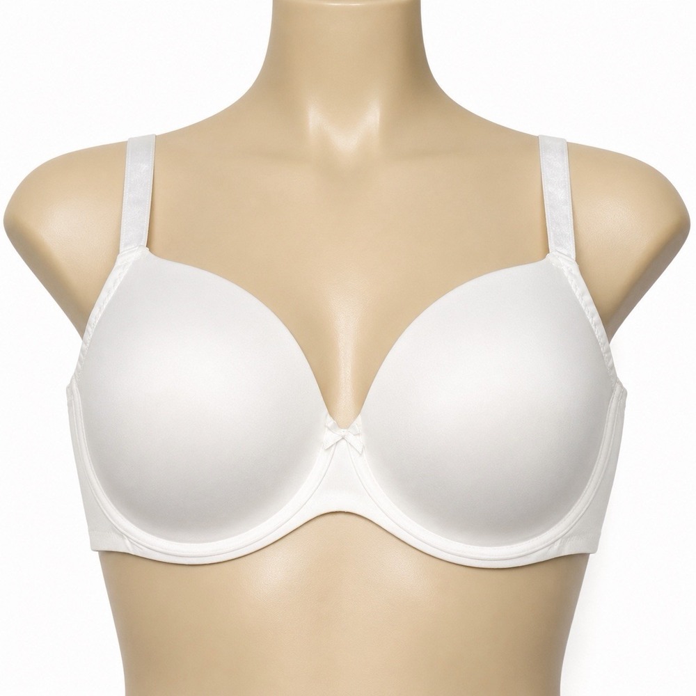 Torrid White T-Shirt Bra Size 40DD Underwire Lightly Lined Smooth Full Coverage